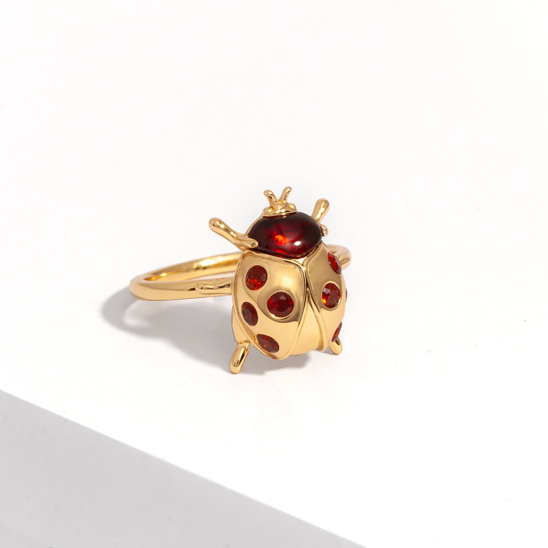 Ladybug Ring Ruby Garnet Ladybug Ring – MARIE JUNE