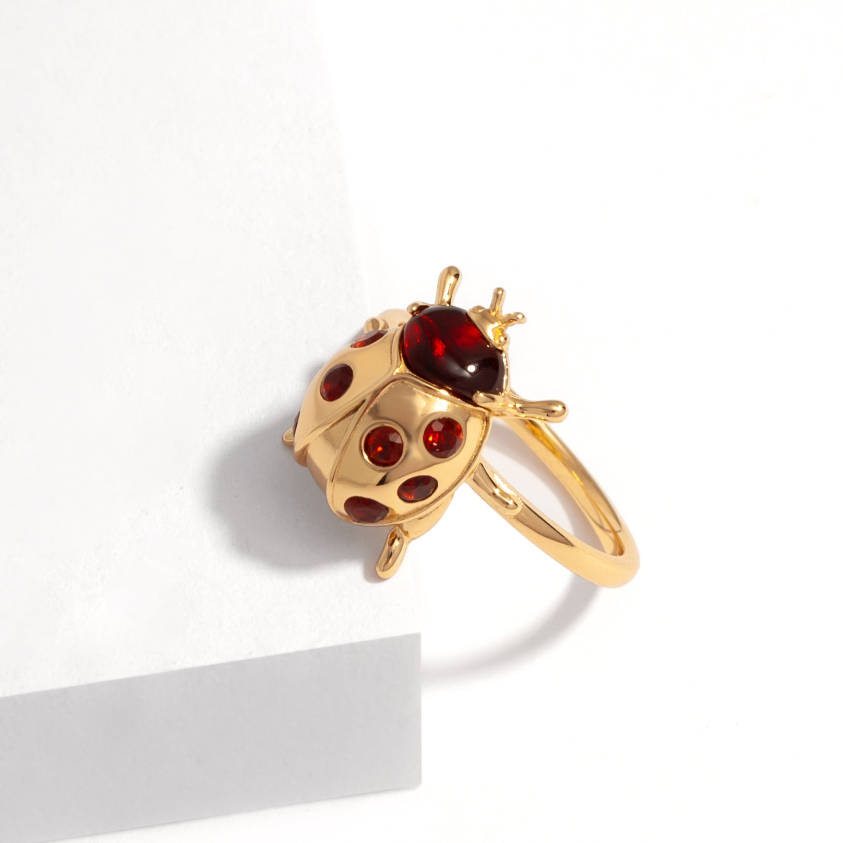 Ladybug Ring Ruby Garnet Ladybug Ring – MARIE JUNE