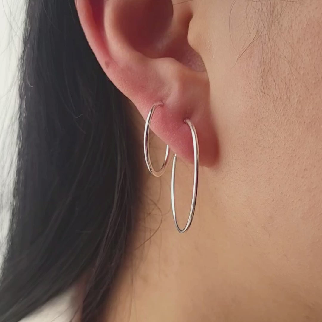 Classic Infinity Hoop Earrings